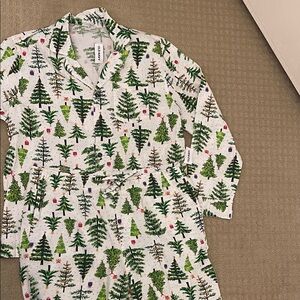 Old Navy Festive Tree Print Pajama Set